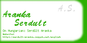 aranka serdult business card